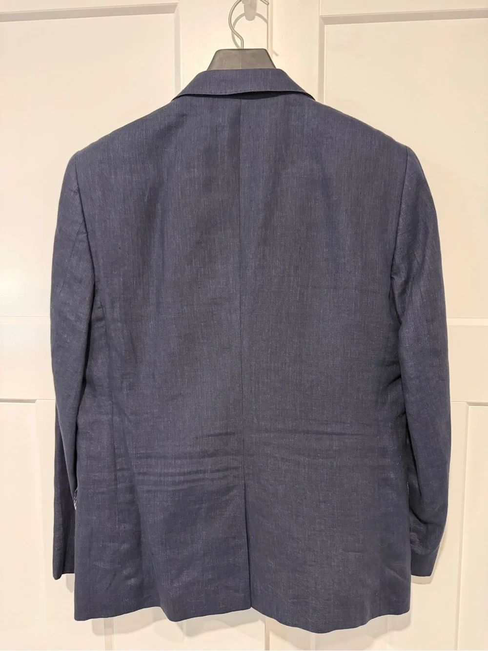 Banana Republic Navy Linen 3 Pocket Suit